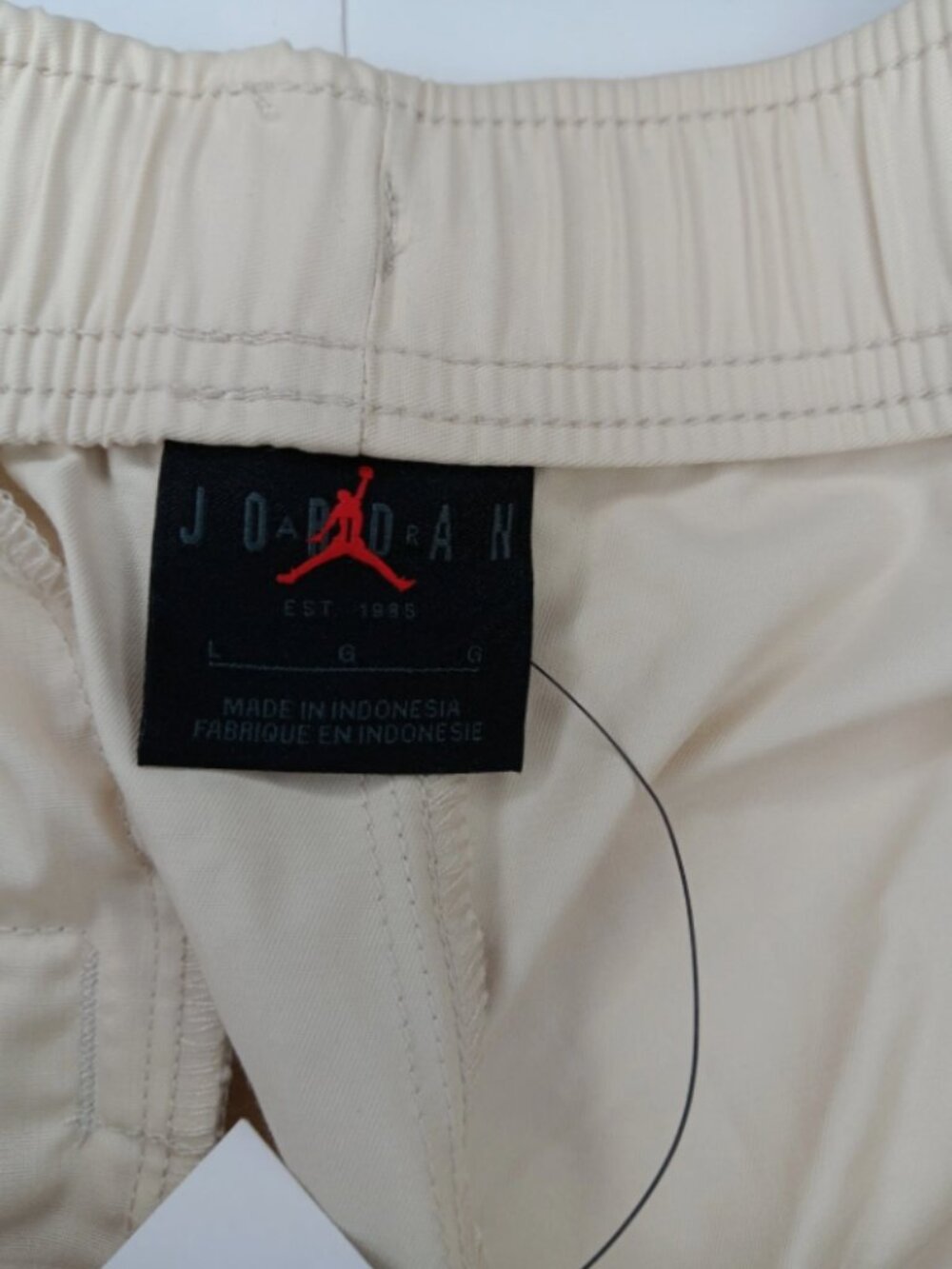 Nike Air Jordan Essentials Premium Woven Pants Khaki Size Large - Picture 11 of 12